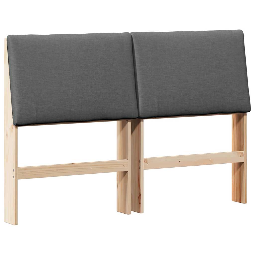 Cabeceira estofada cinza escuro 150 cm