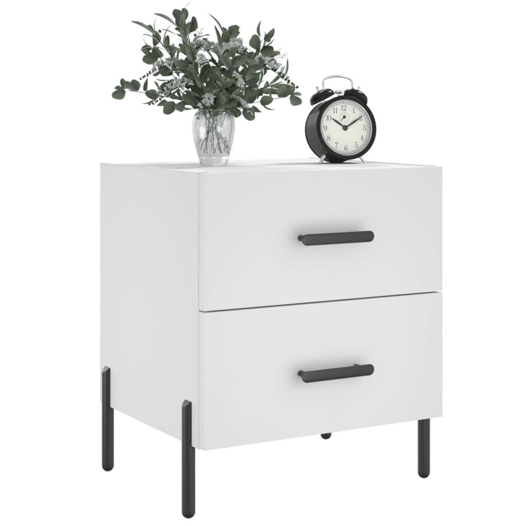 Mesa de cabeceira 40x35x47,5 cm derivados de madeira branco