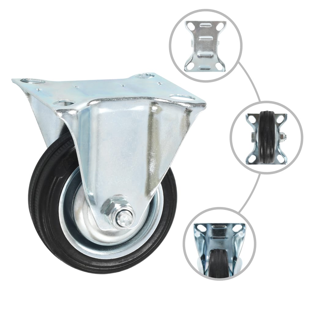 Rodas fixas 4 pcs 75 mm