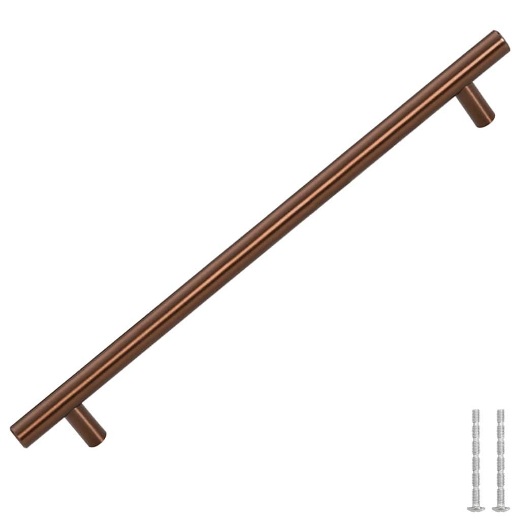 Puxadores para móveis 5 pcs 224 mm aço inoxidável bronze