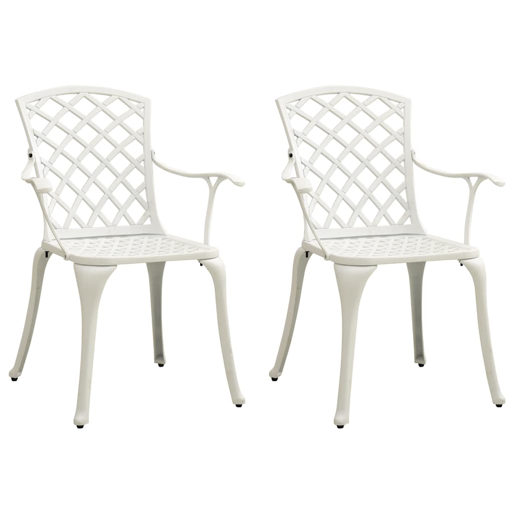 3 Pcs conjunto de bistrô alumínio fundido branco