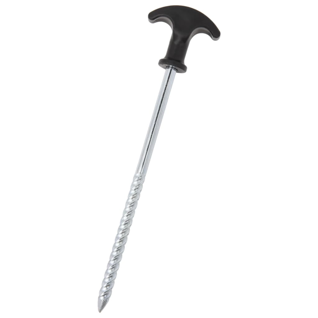 Estacas para tenda 24 pcs 20 cm ø7 mm aço galvanizado