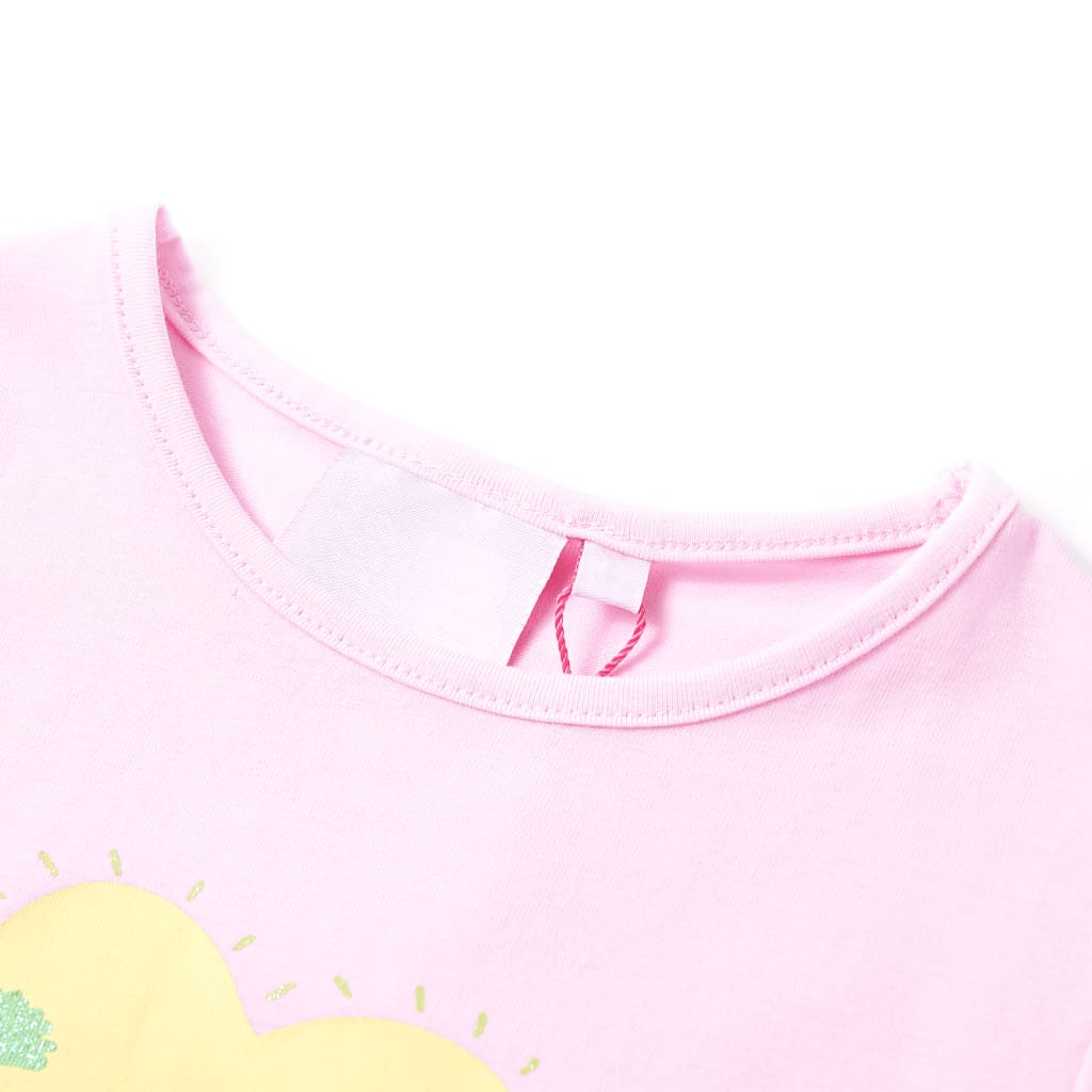 T-shirt de criança rosa-claro 116