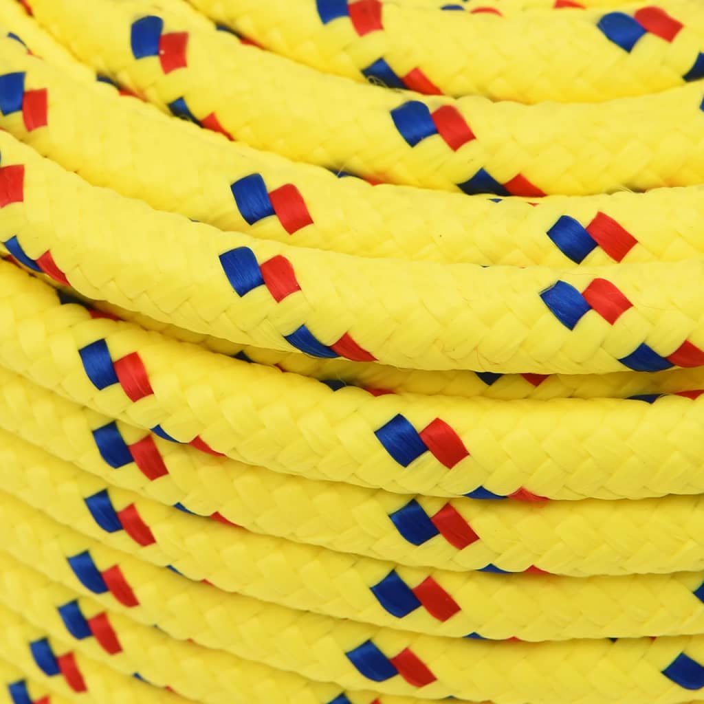 Corda de barco 12 mm 100 m polipropileno amarelo