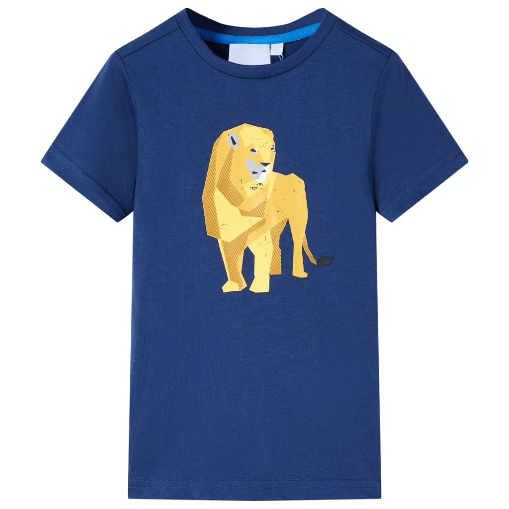 T-shirt para criança azul-escuro 128