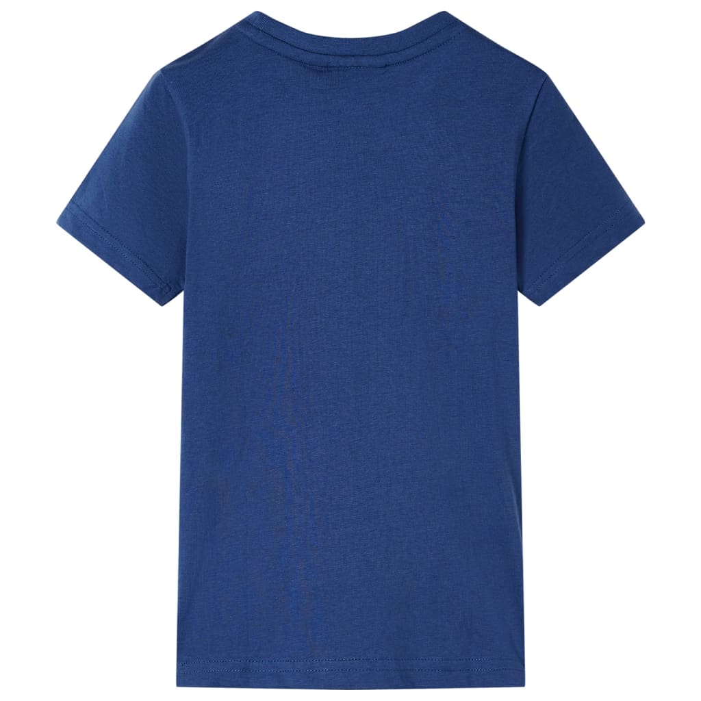 T-shirt para criança azul-escuro 128