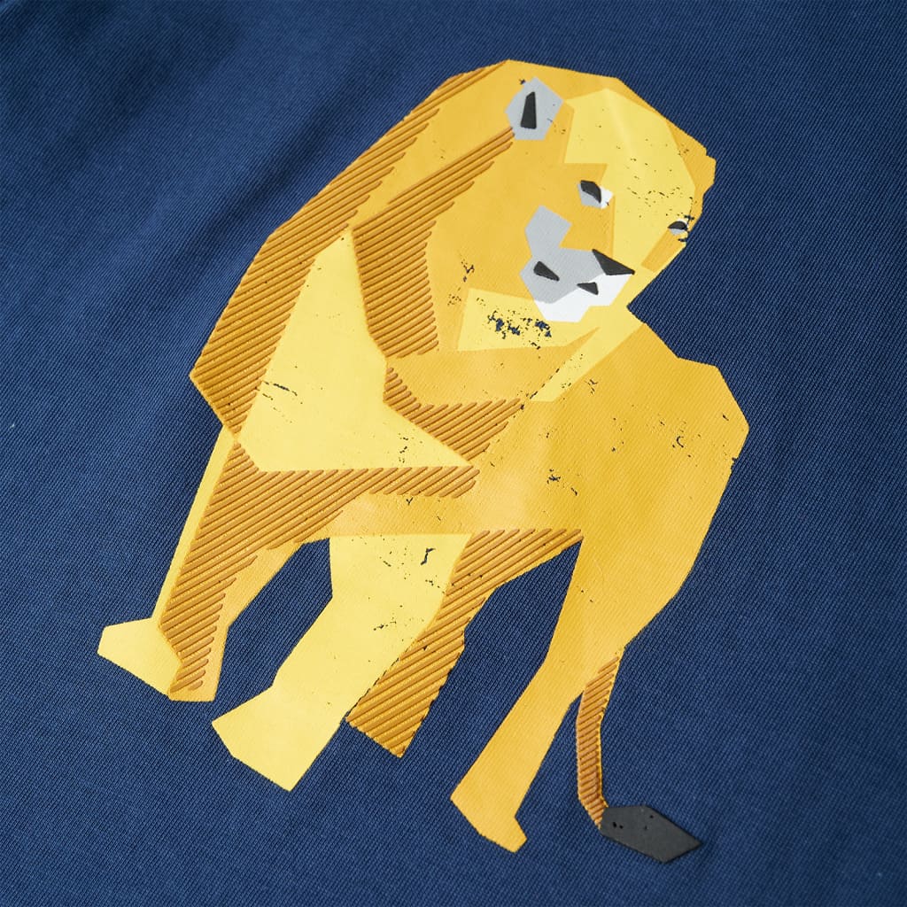 T-shirt para criança azul-escuro 128