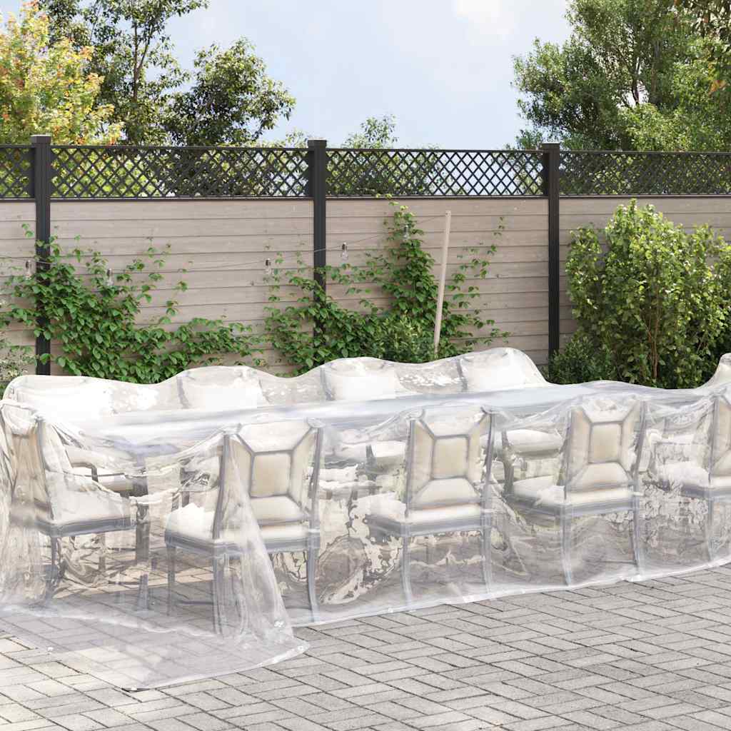 Encerado transparente com ilhós 4x12 m polietileno