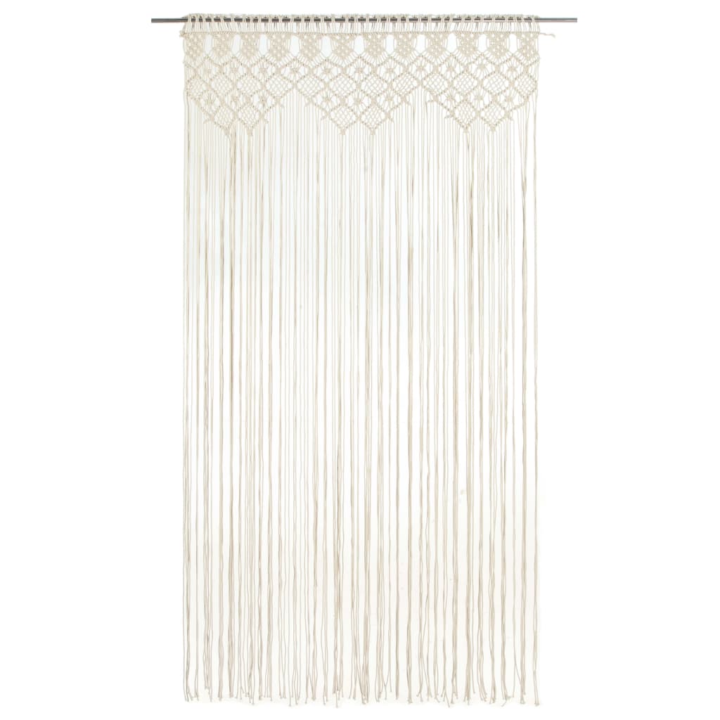 Cortina em macramé 140x240 cm algodão