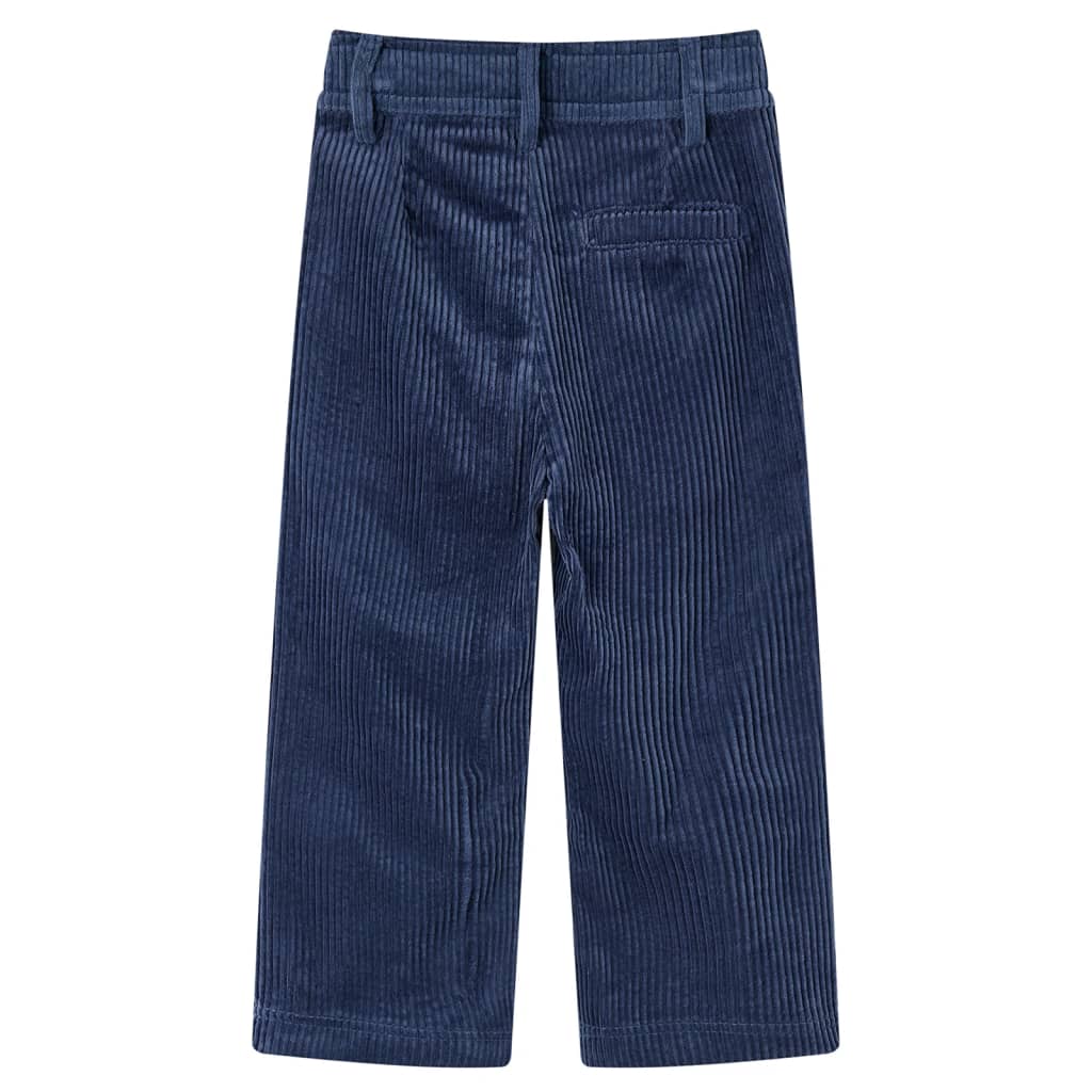 Calças para crianças bombazina azul-marinho 92