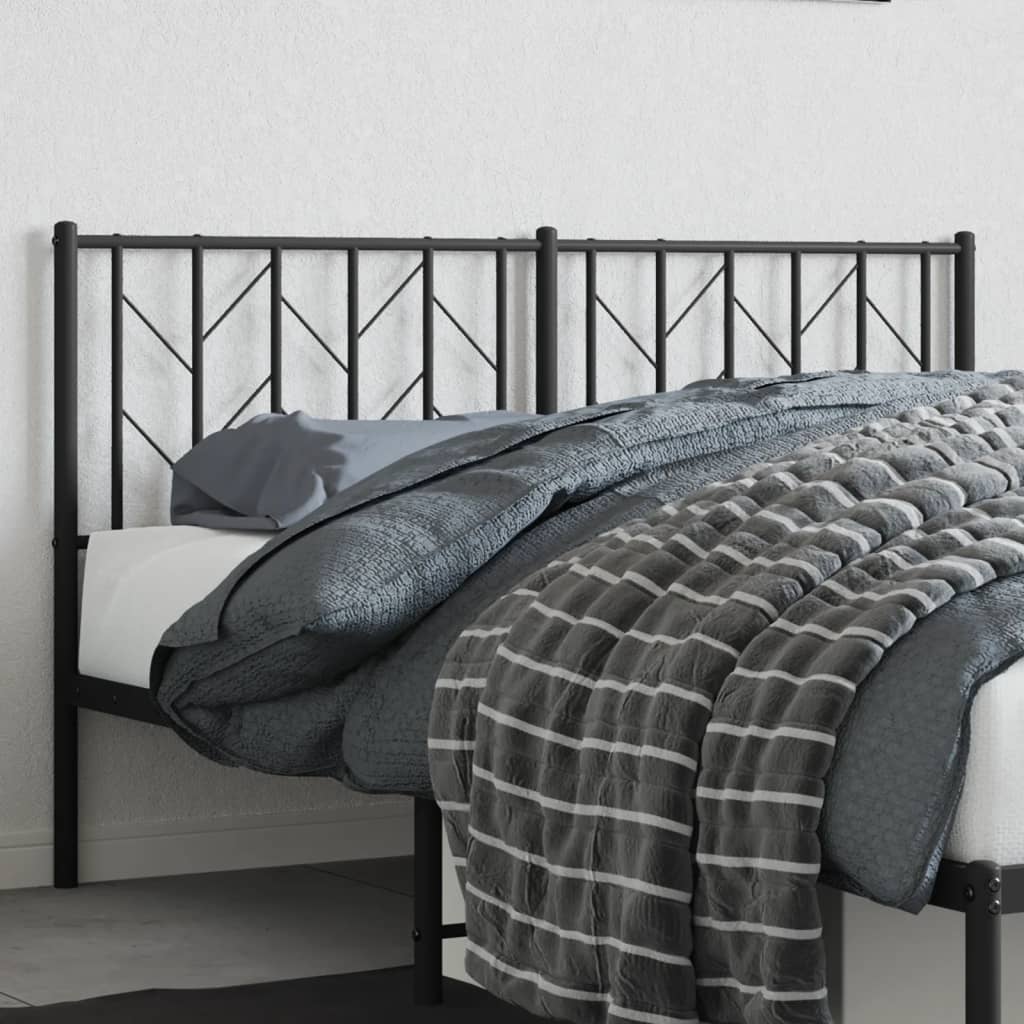 Cabeceira de substituição 150 cm metal preto