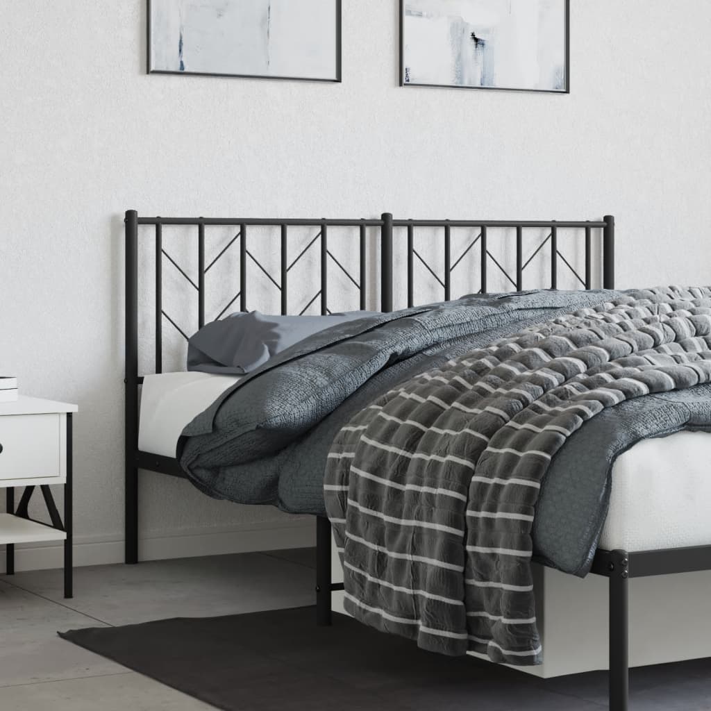 Cabeceira de substituição 150 cm metal preto