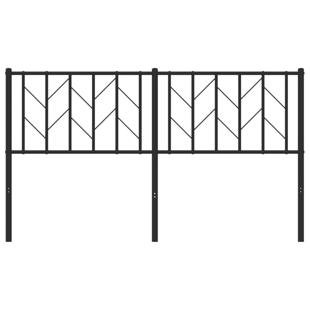 Cabeceira de substituição 150 cm metal preto