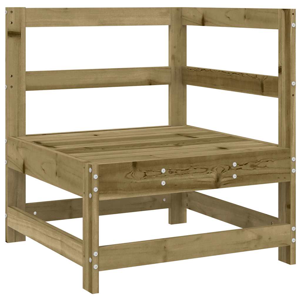5 Pcs conjunto de sofás para jardim madeira de pinho impregnada