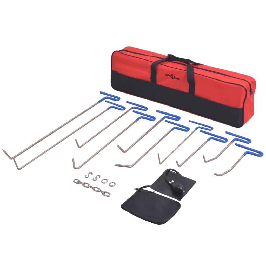 Conjunto reparação mossas s/ repintura 16 pcs aço inoxidável