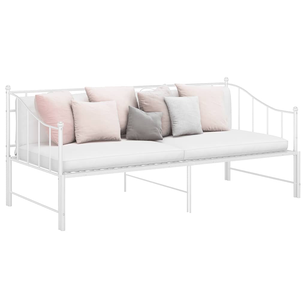 Estrutura sofá-cama de puxar 90x200 cm metal branco