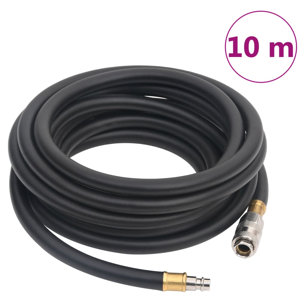 Mangueira de ar híbrida 0,6" 10 m borracha e PVC preto