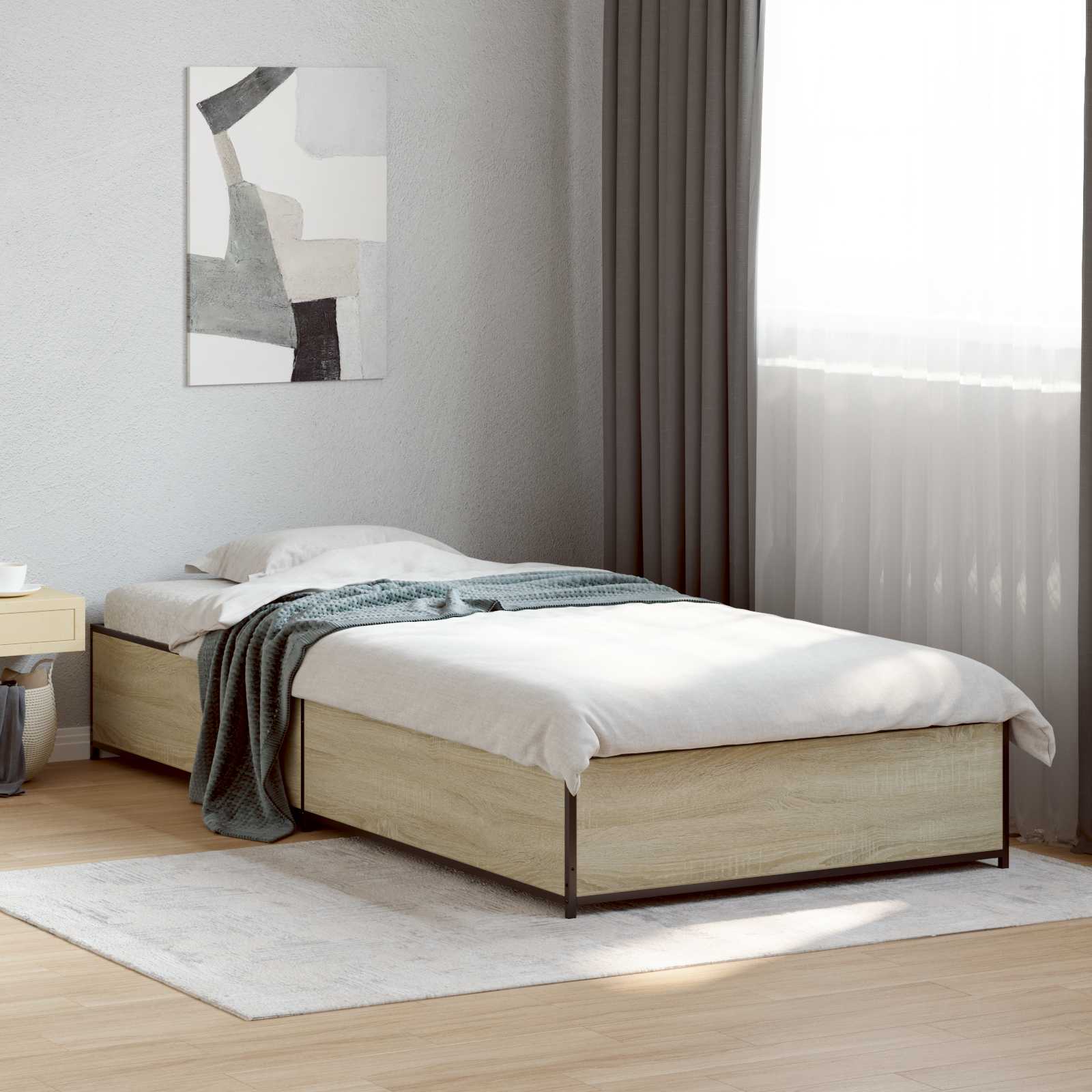 Estrutura da cama carvalho sonoma 80 x 200 cm