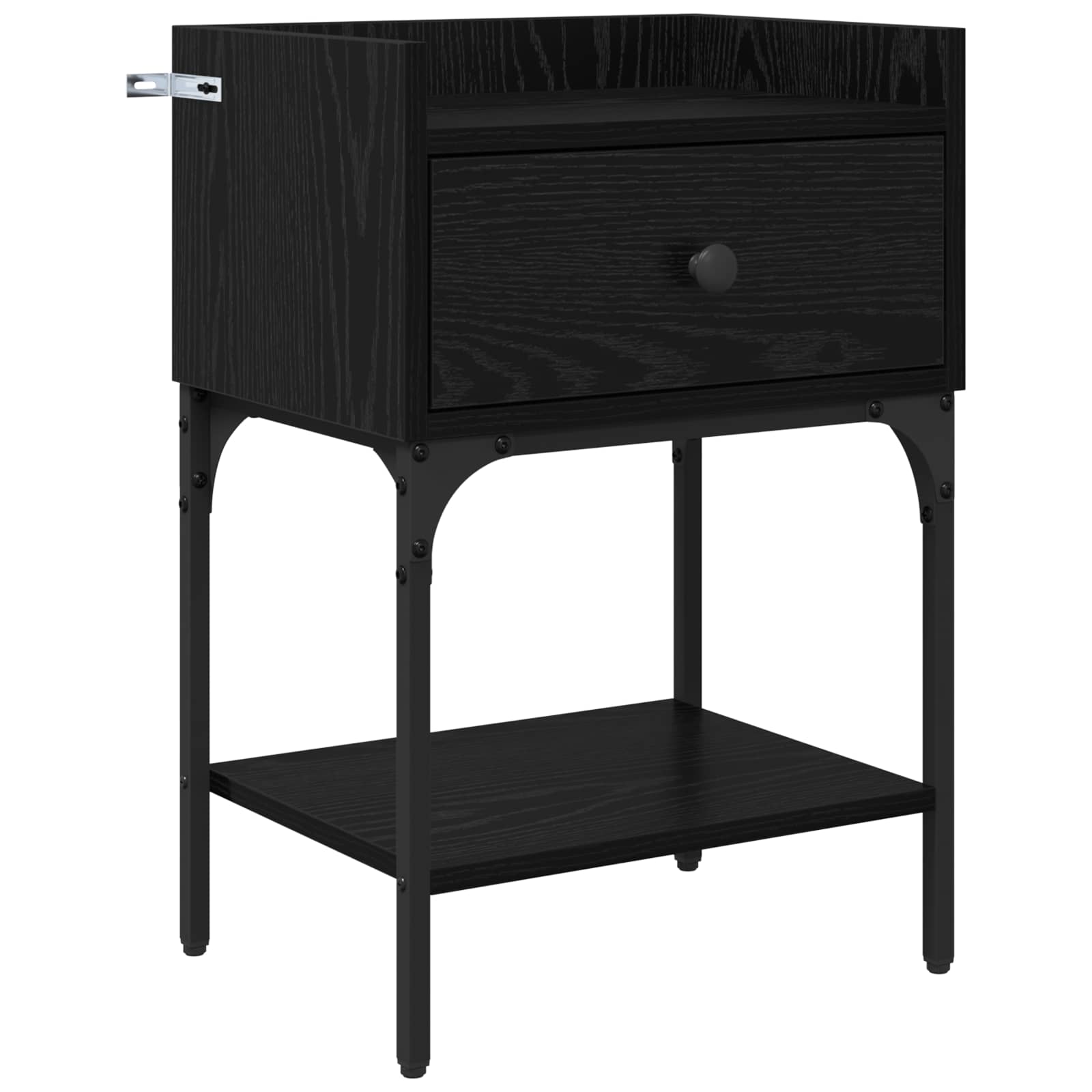 Mesa-de-cabeceira carvalho preto 40 x 29 x 60 cm