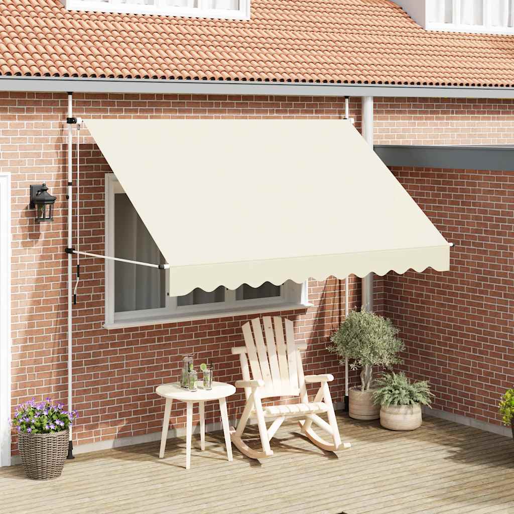 Toldo retrátil manual 300 cm creme
