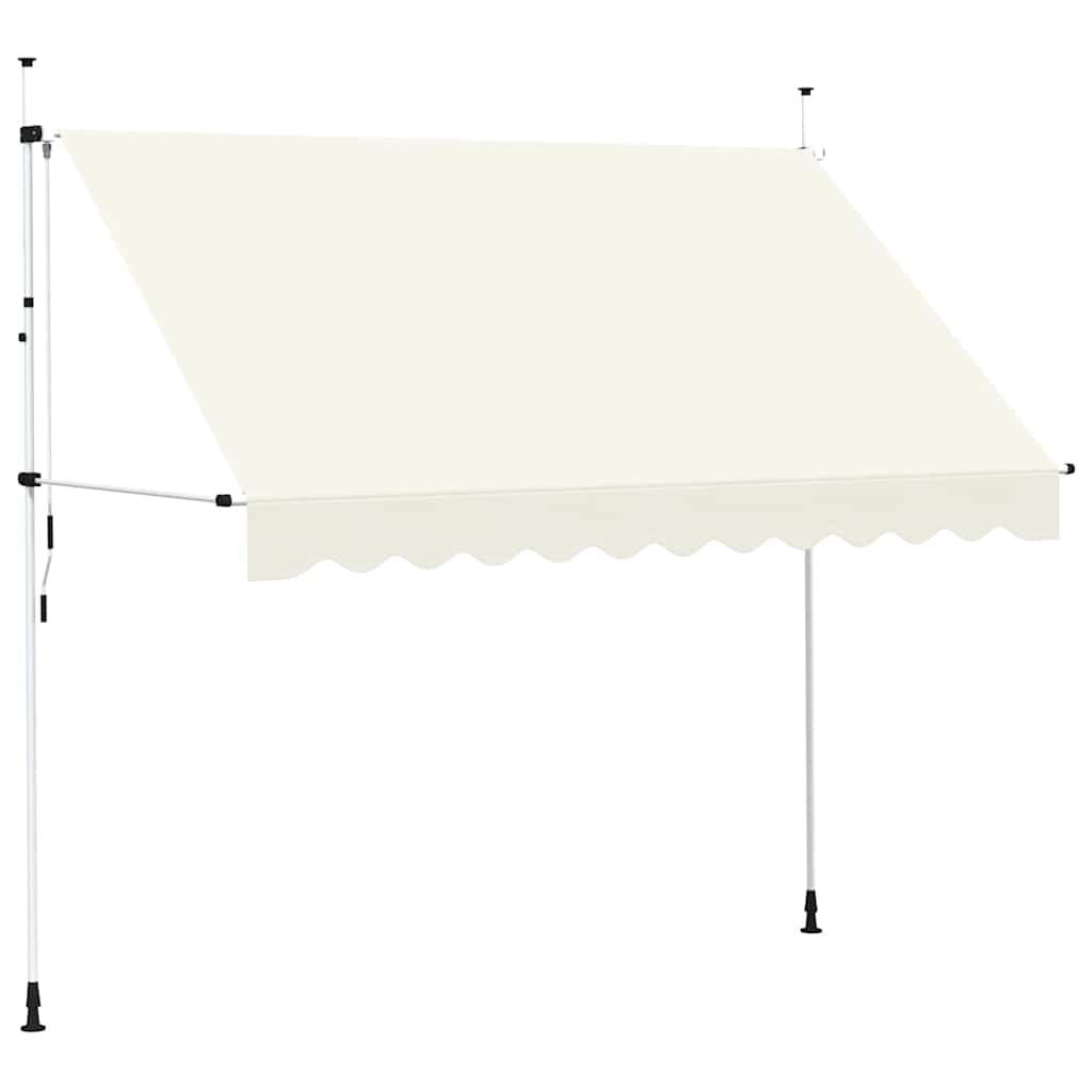 Toldo retrátil manual 300 cm creme