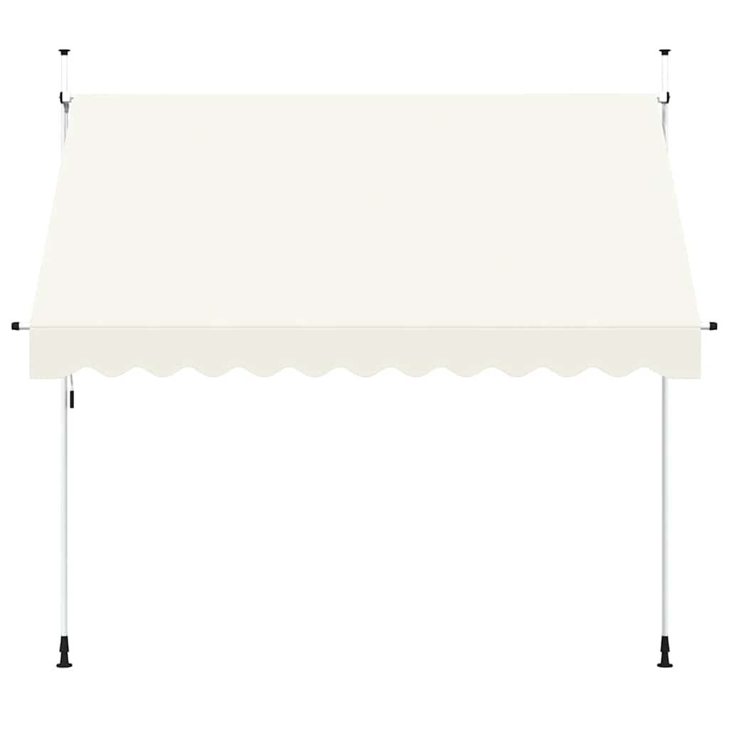 Toldo retrátil manual 300 cm creme