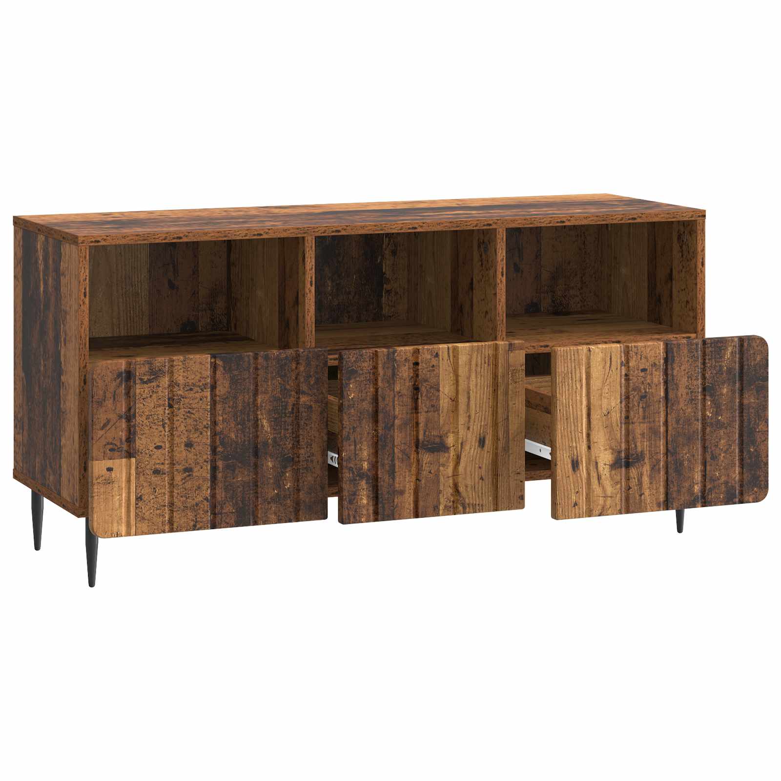Gabinete para TV com gaveta madeira antiga 102 x 34,5 x 50 cm