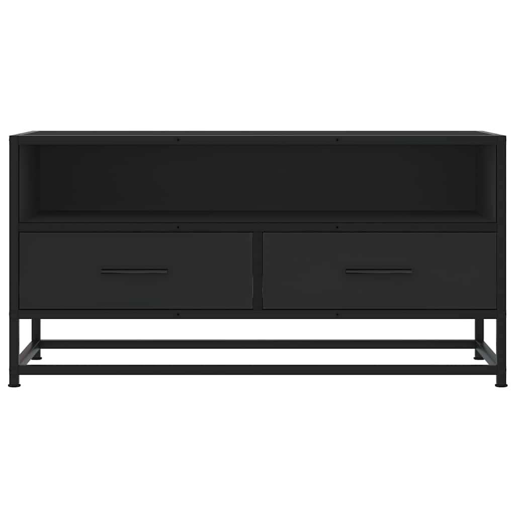 Móvel para TV 80x34,5x40 cm derivados de madeira/metal preto