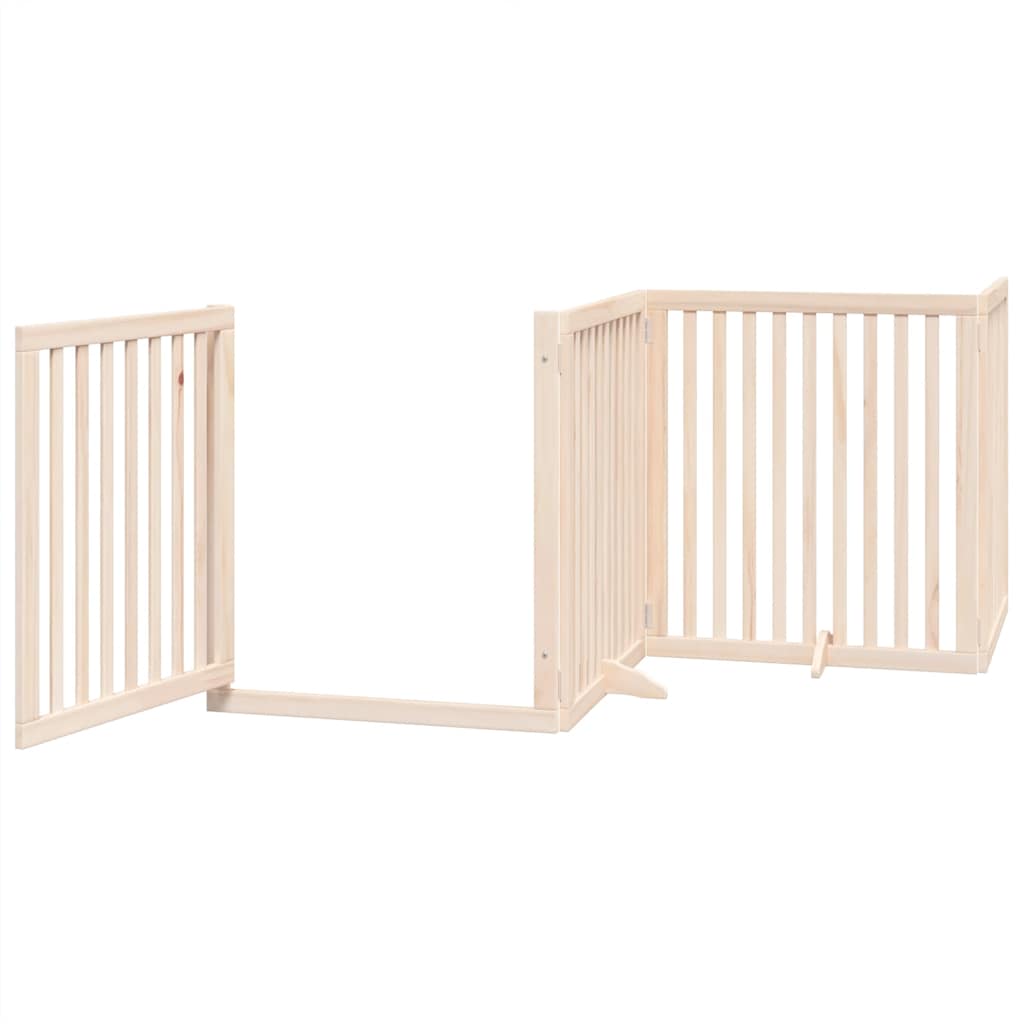 Portão para cães com porta dobrável 12 painéis 960 cm álamo