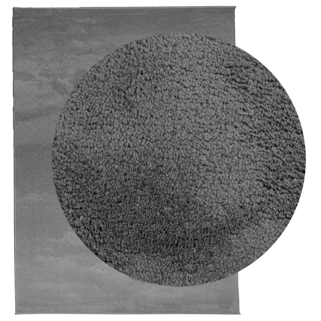 Tapete de pelo curto oviedo 240x340 cm antracite