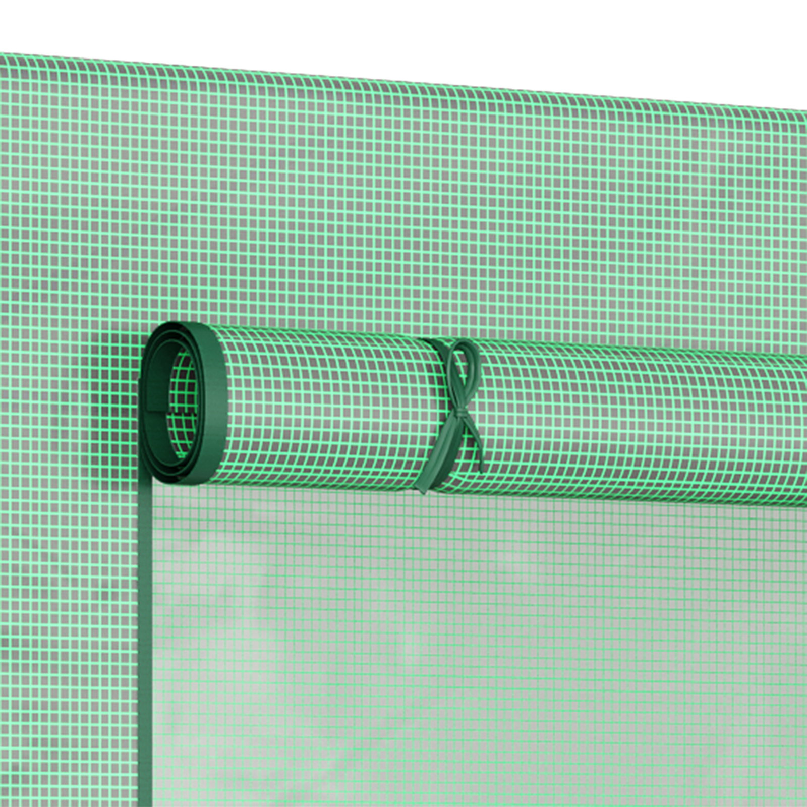 Estufa de Jardim Pequena Estufa de Exterior com Janelas e Estrutura de Aço Estufa de Cultivo 200x76x168 cm Verde