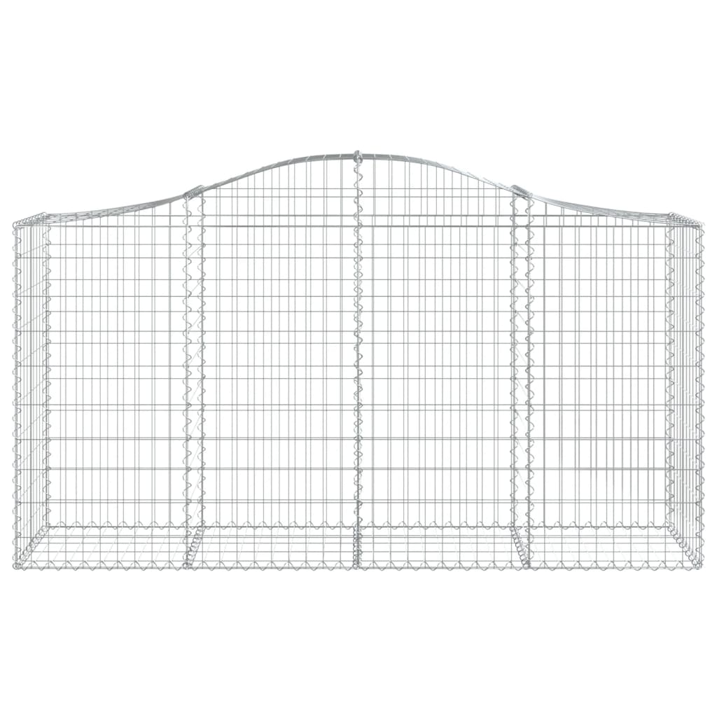 Cestos gabião arqueados 6pcs 200x50x100/120cm ferro galvanizado