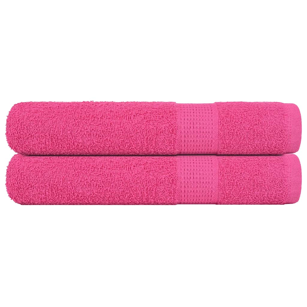 Toalhas frogn 2 pcs 100x200 cm 360 g/m² rosa