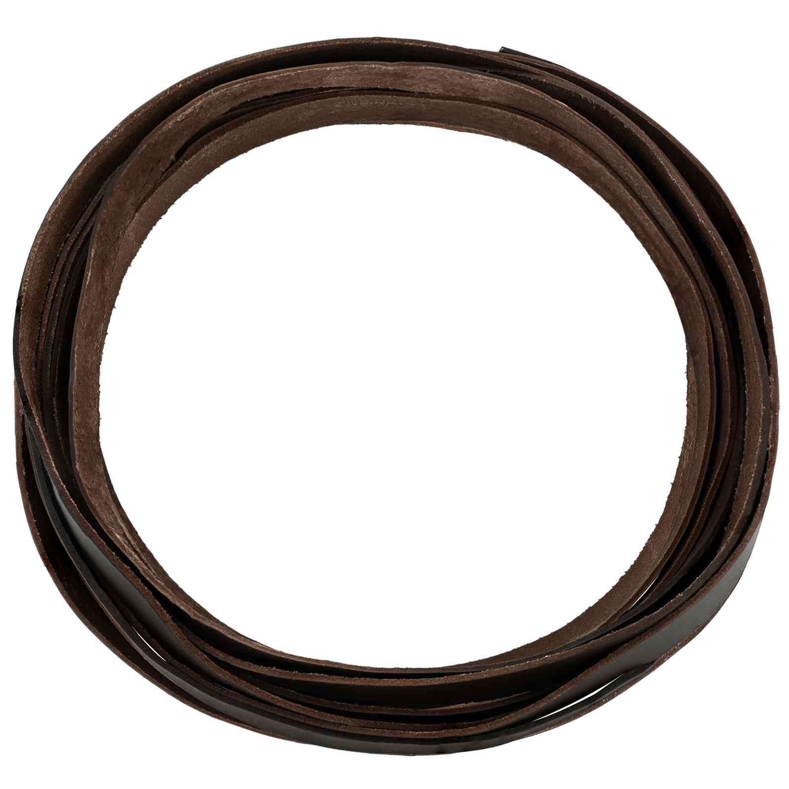 Pulseira de couro marrom escuro 1000 x 1,5 cm couro