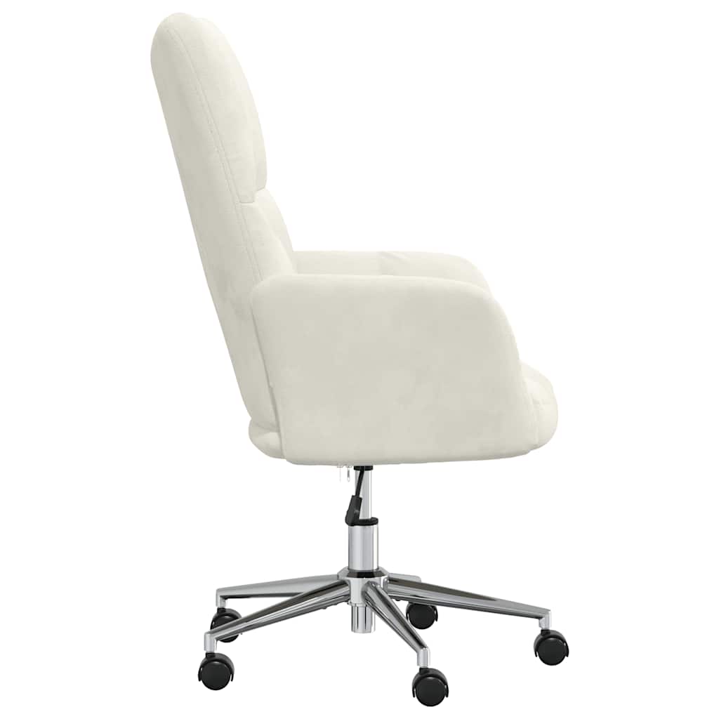 Cadeira de descanso veludo branco nata