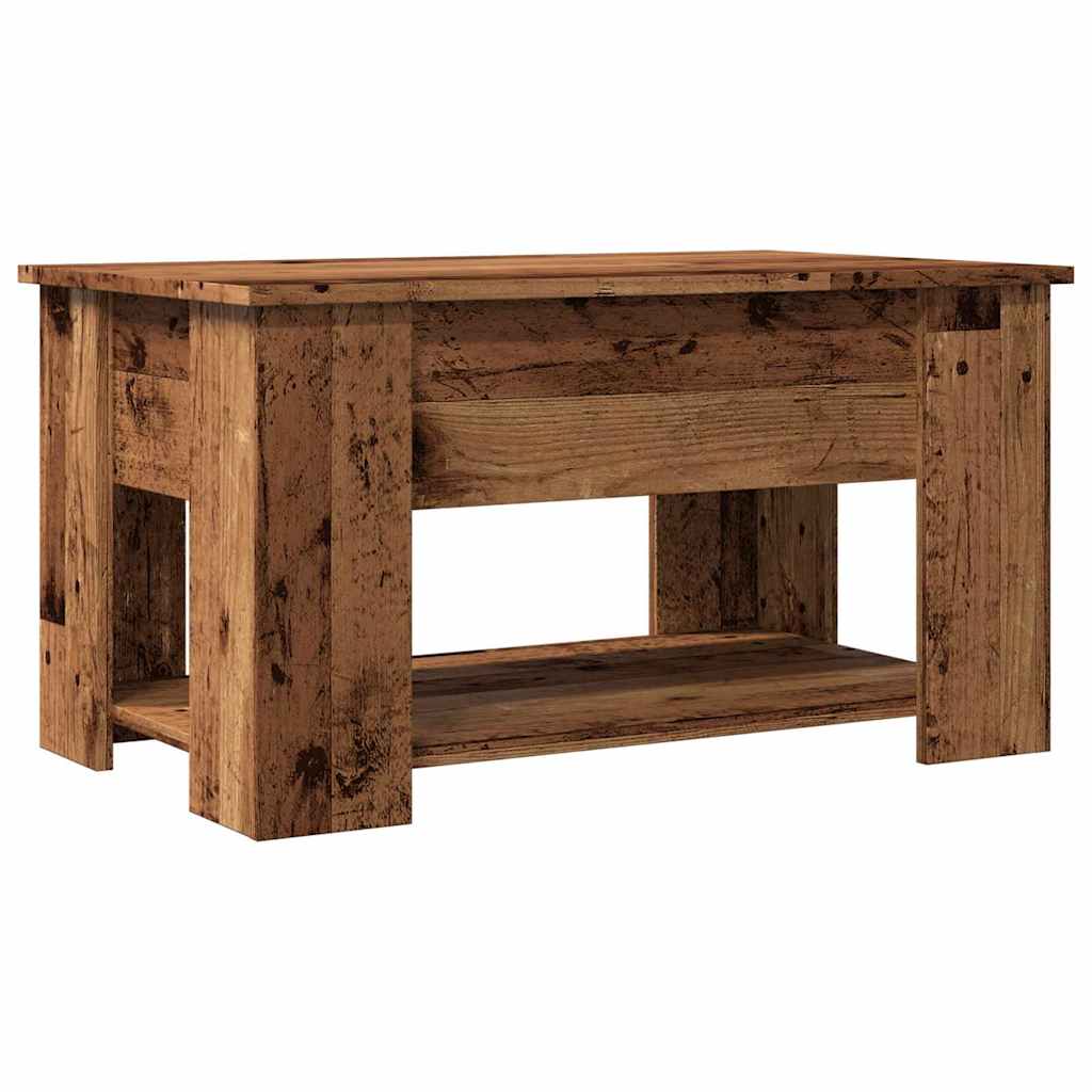 Mesa de centro 79x49x41 cm derivados madeira madeira velha