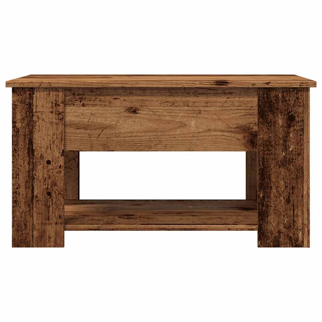Mesa de centro 79x49x41 cm derivados madeira madeira velha