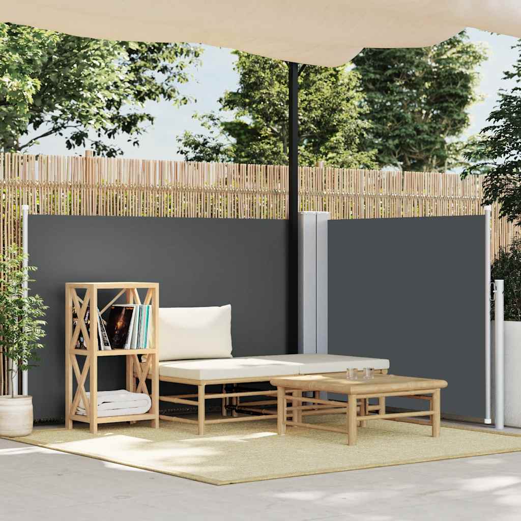 Toldo lateral retrátil 120x1000 cm antracite