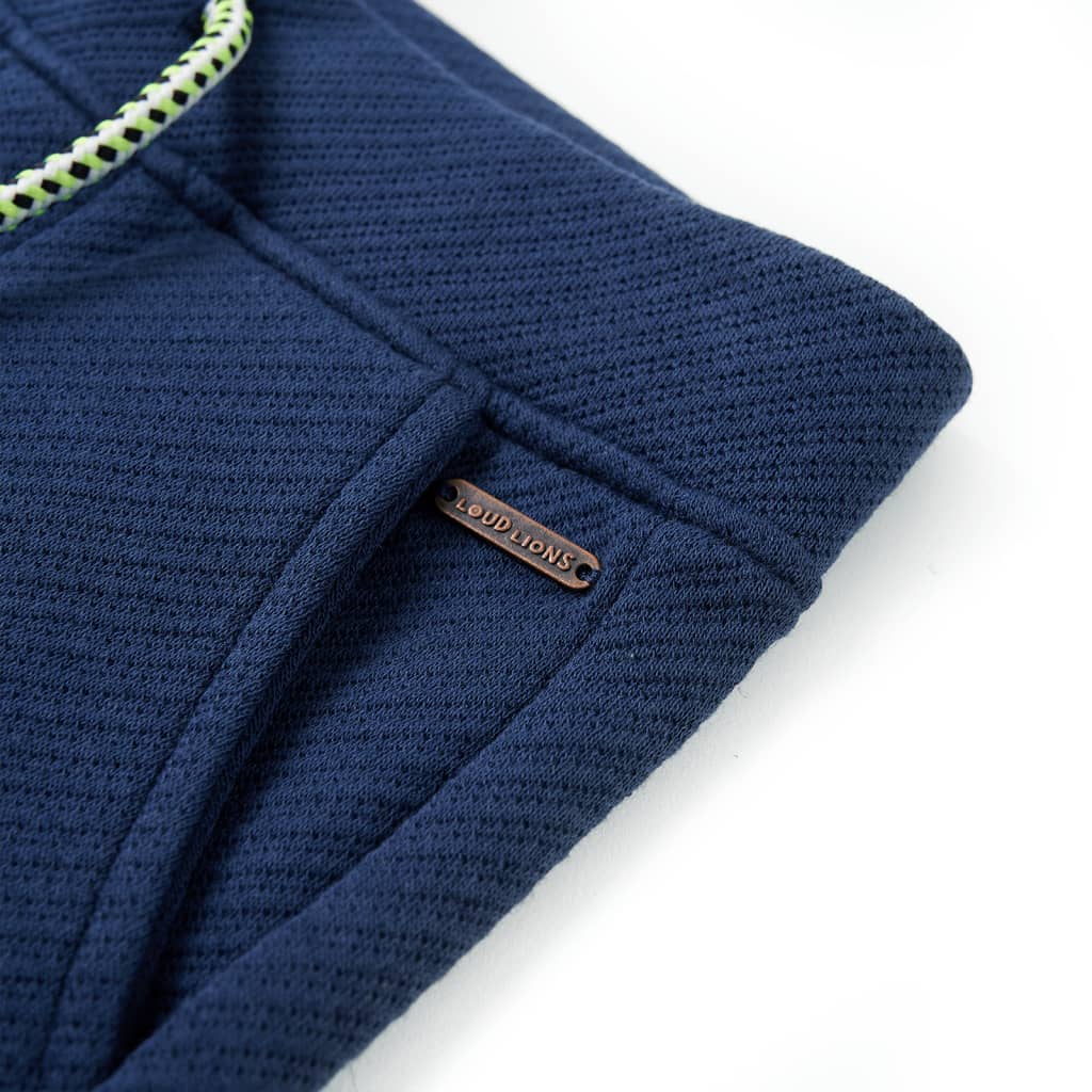 Calções de criança com cordão azul-escuro 140