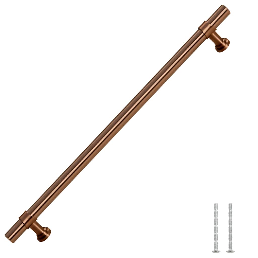 Puxadores para móveis 5 pcs 224 mm aço inoxidável bronze