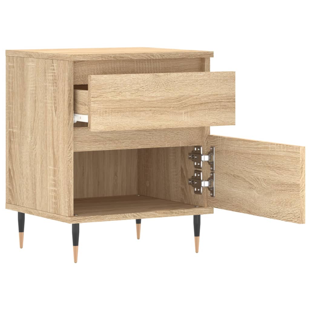 Mesa de cabeceira 40x35x50 cm derivados madeira carvalho sonoma