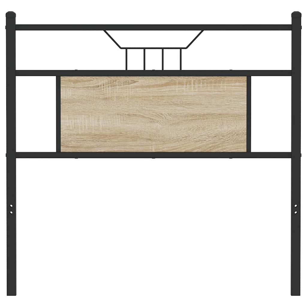 Cabeceira de substituição 90cm derivados de madeira/aço carvalho sonoma