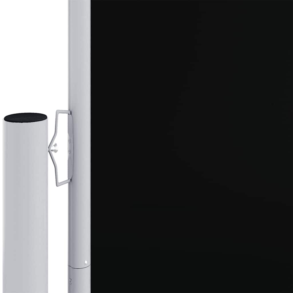 Toldo lateral retrátil 160x1000 cm preto