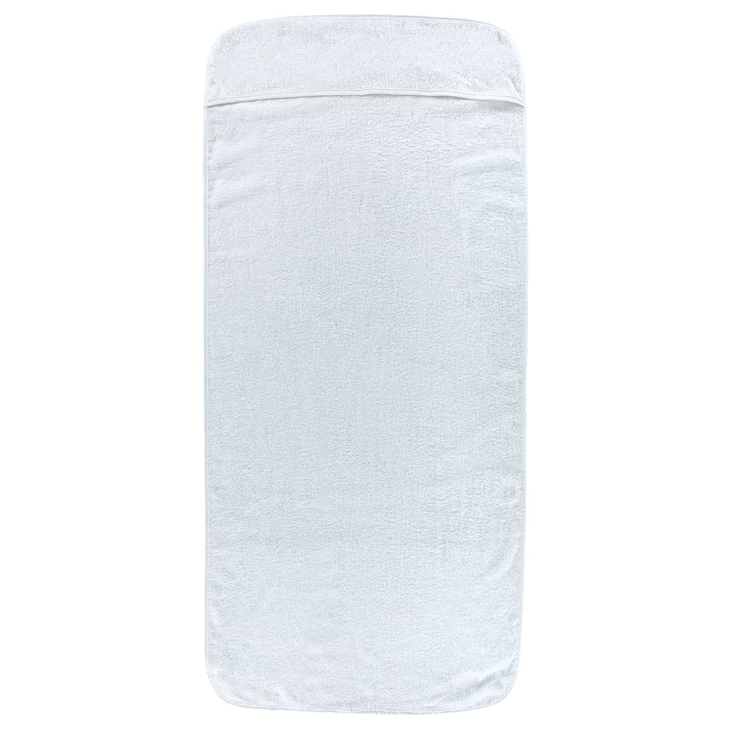 Toalhas de praia 2 pcs 60x135 cm tecido 400 gsm branco