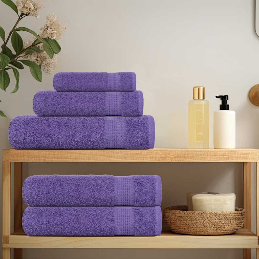 Toalhas de banho frogn 10 pcs 70x140 cm 360 g/m² roxo