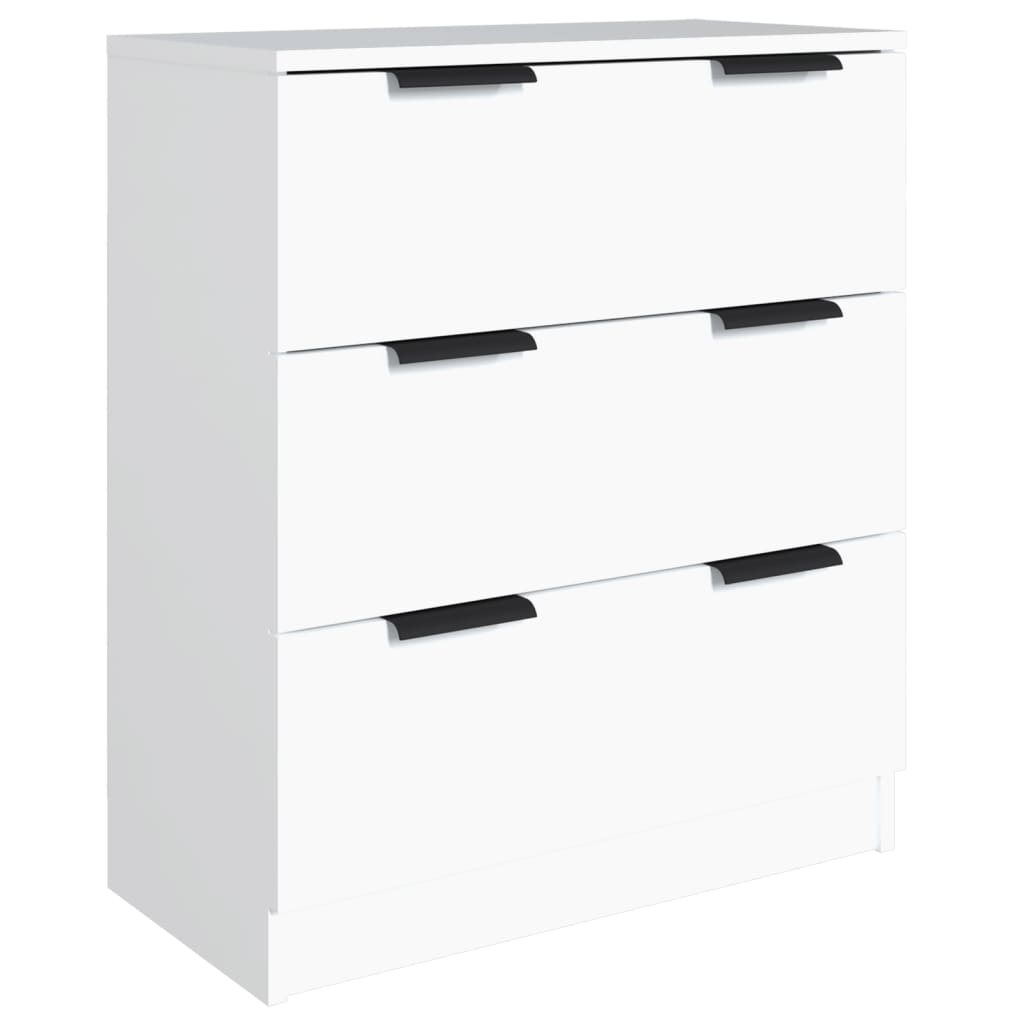 3 Pcs aparadores derivados de madeira branco