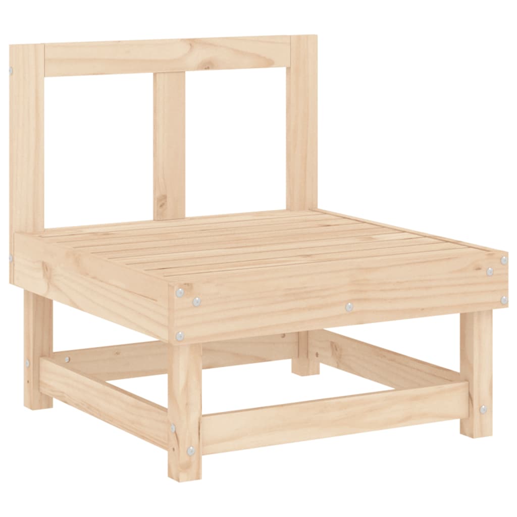Sofás de centro para jardim 2 pcs madeira de pinho maciça