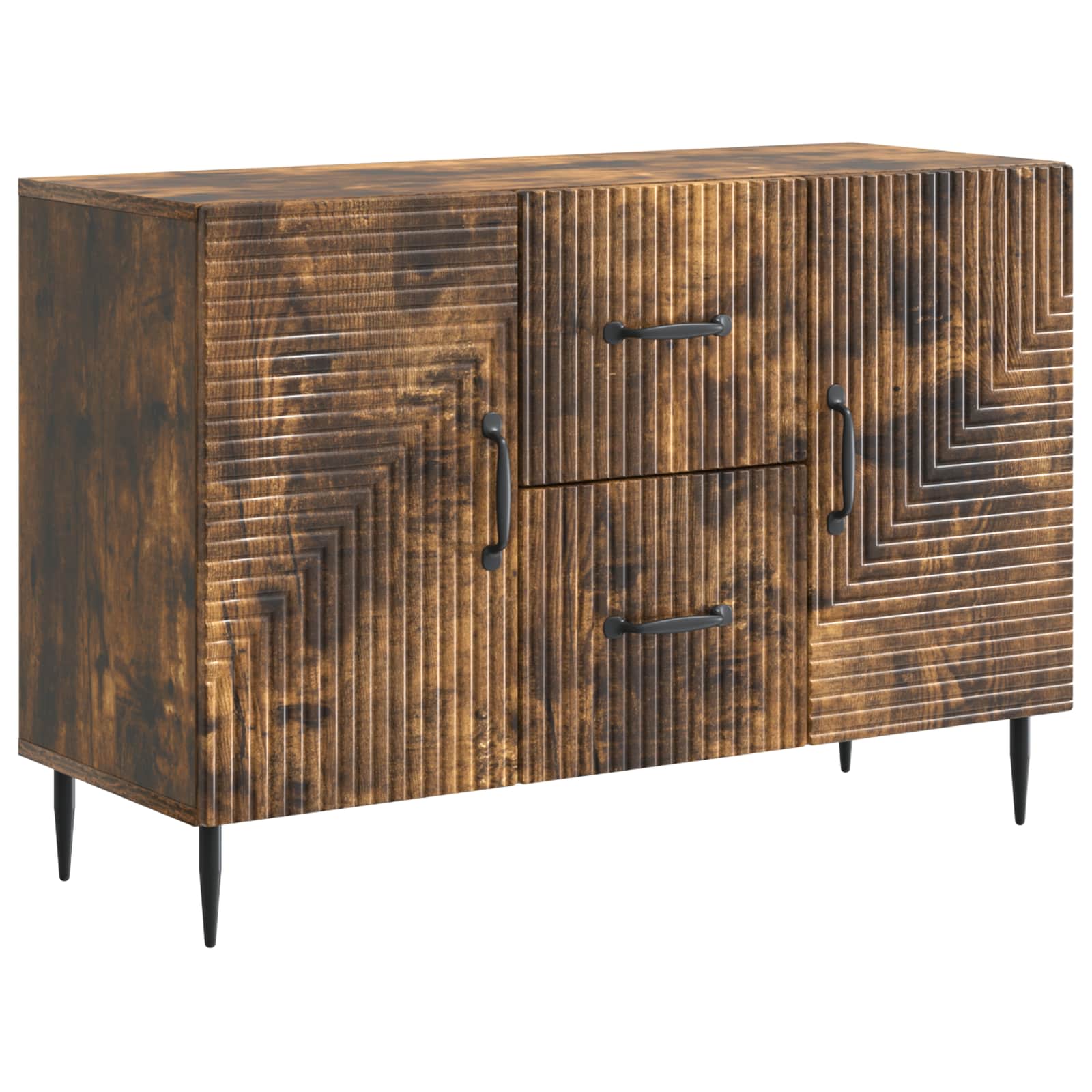 Buffet carvalho fumado 89 x 34,5 x 60 cm derivados de madeira