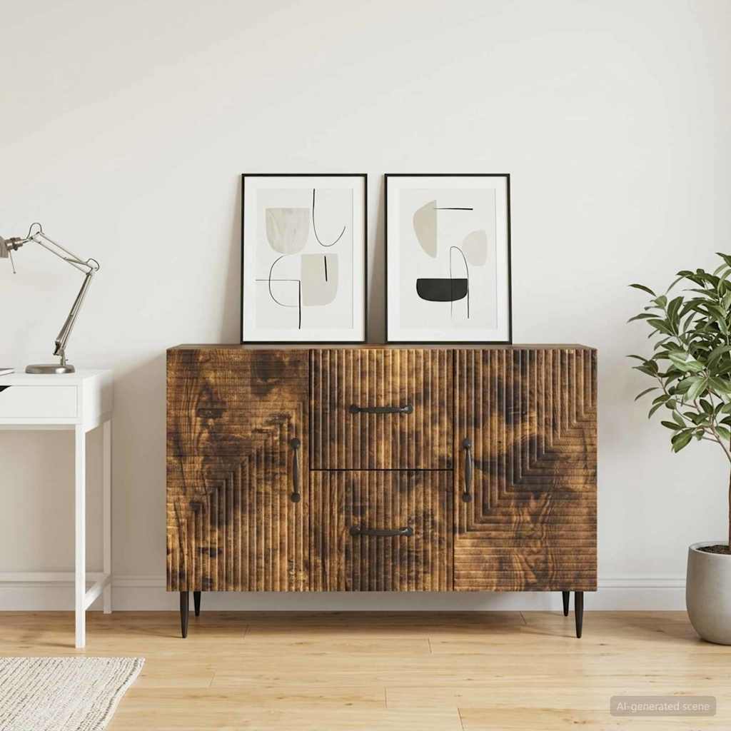 Buffet carvalho fumado 89 x 34,5 x 60 cm derivados de madeira