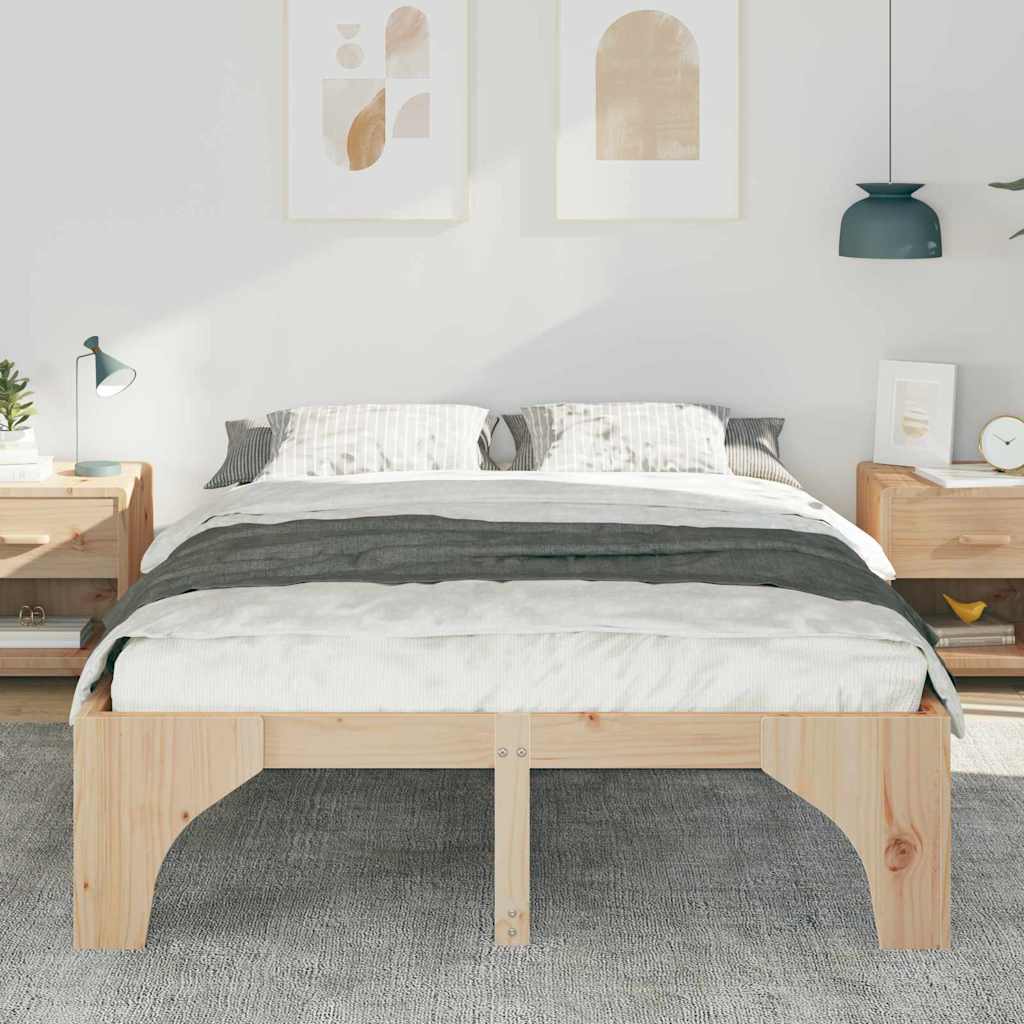 Estrutura da cama castanho 160 x 200 cm